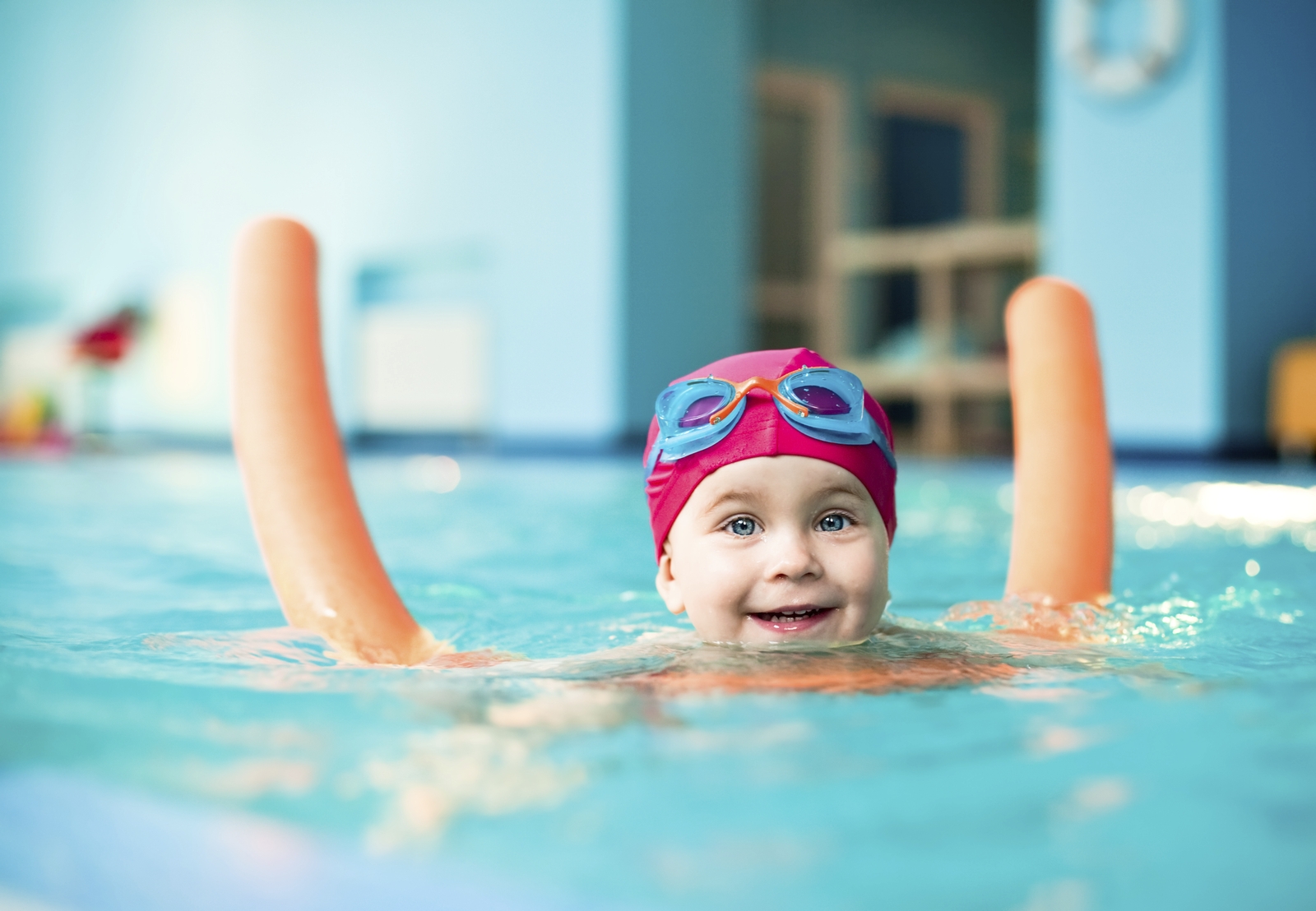 child model swimming